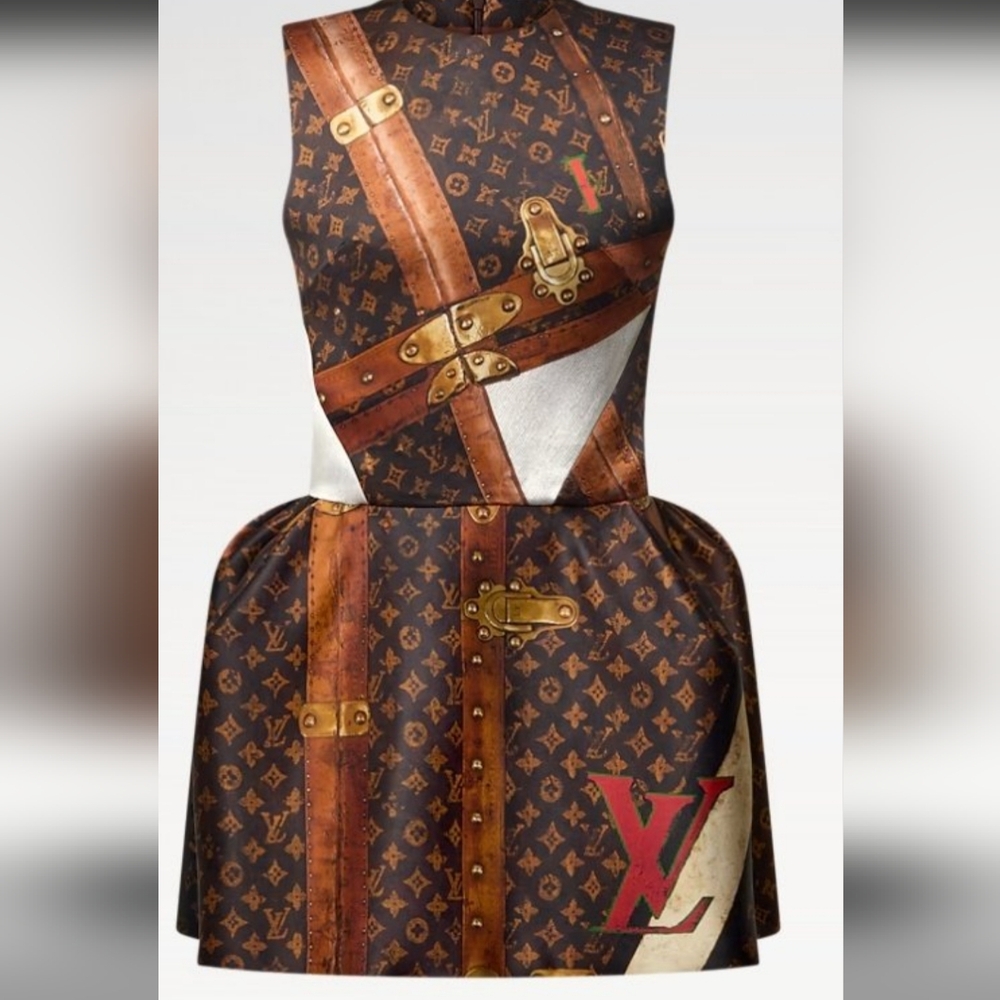 Brown  Trunk Dress
